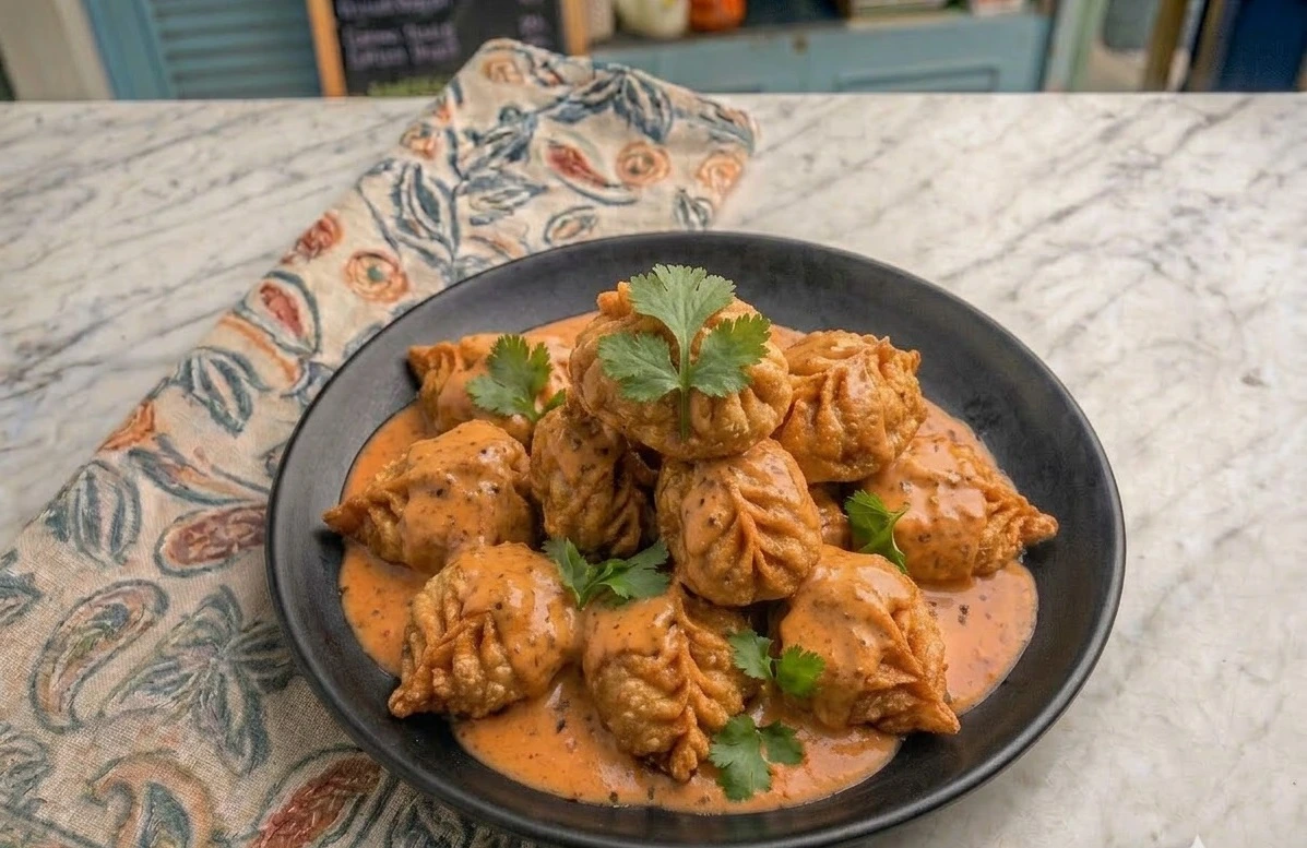 Paneer Cocktail Surprise Momos [8 pieces]