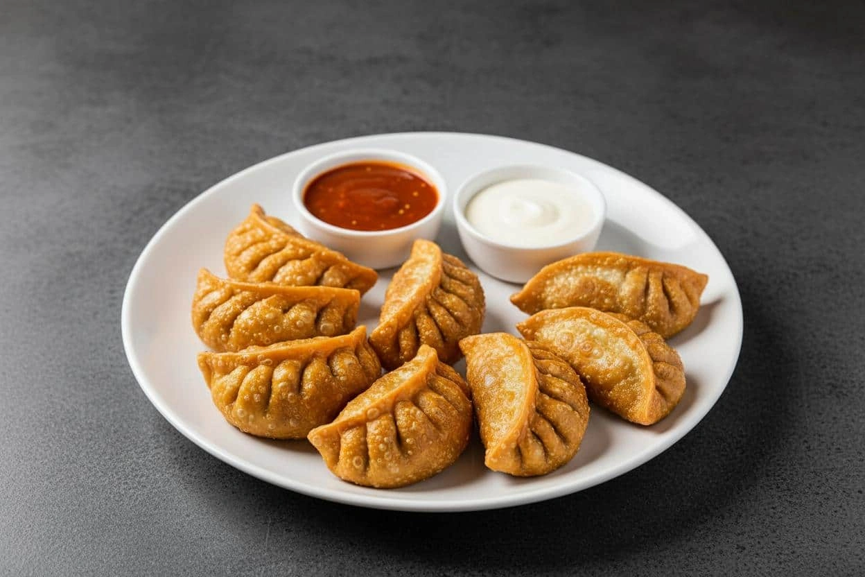 Paneer Crunchy Fried Momos [8 pieces]